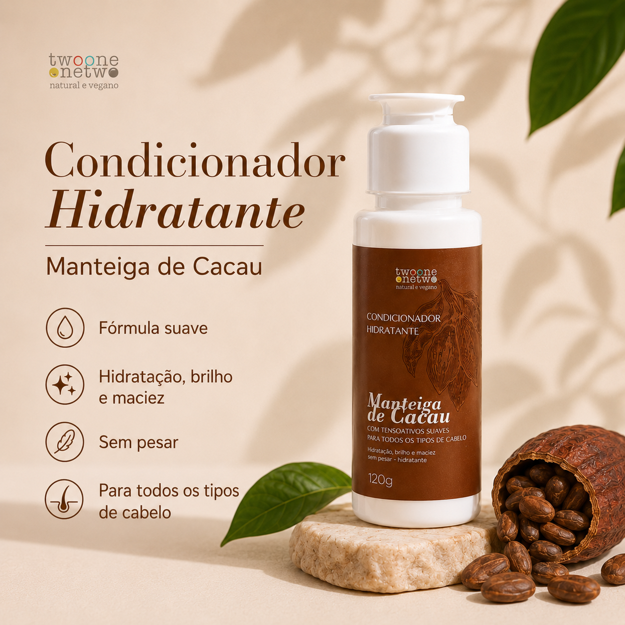 Kit Capilar Hidratante Manteiga de Cacau - Twoone Onetwo