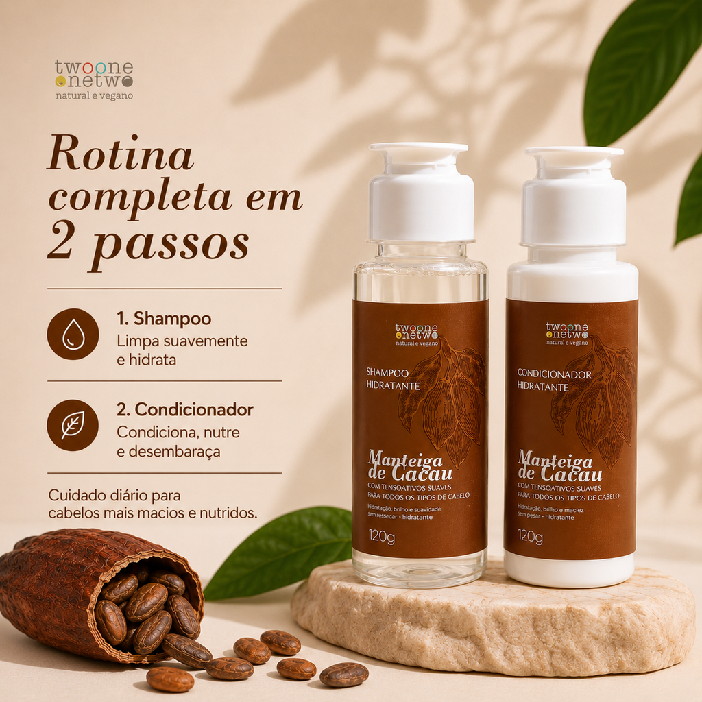 Kit Capilar Hidratante Manteiga de Cacau - Twoone Onetwo