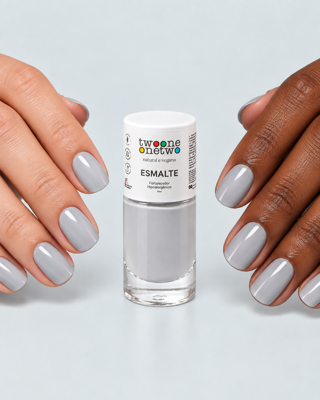 Esmalte Hipoalergênico Twoone Onetwo Natural Vegana Cor Frozen
