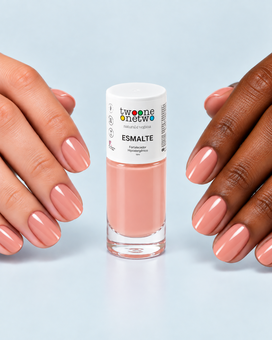 Esmalte Twoone Onetwo Natural Vegana Cor Peach
