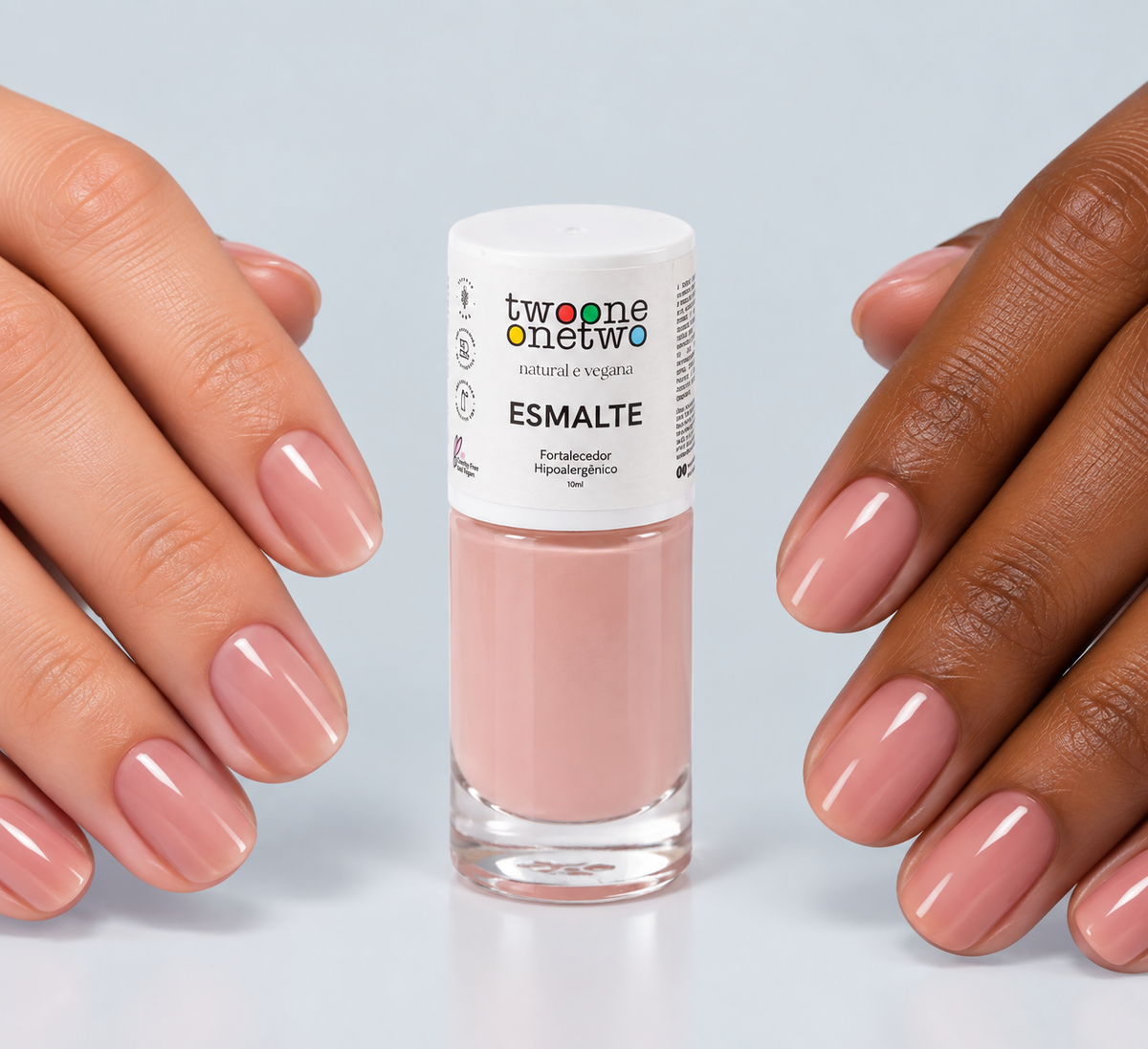 Esmalte Twoone Onetwo Natural Vegana Cor Prism Rose