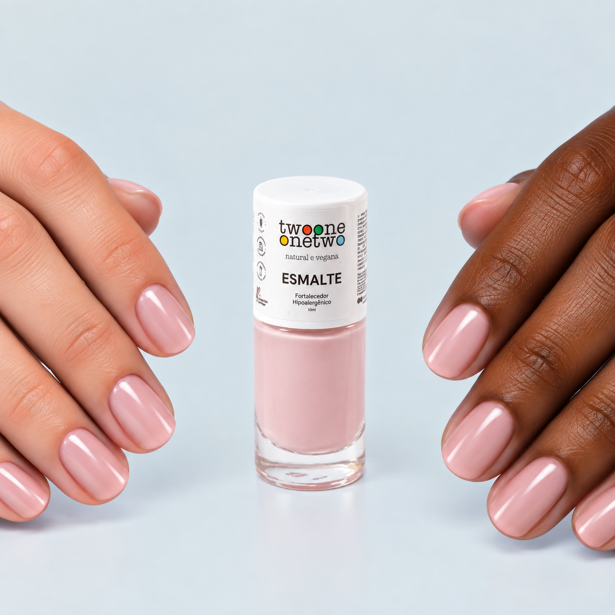 Esmalte Twoone Onetwo Natural Vegana Cor Cocconut Cream