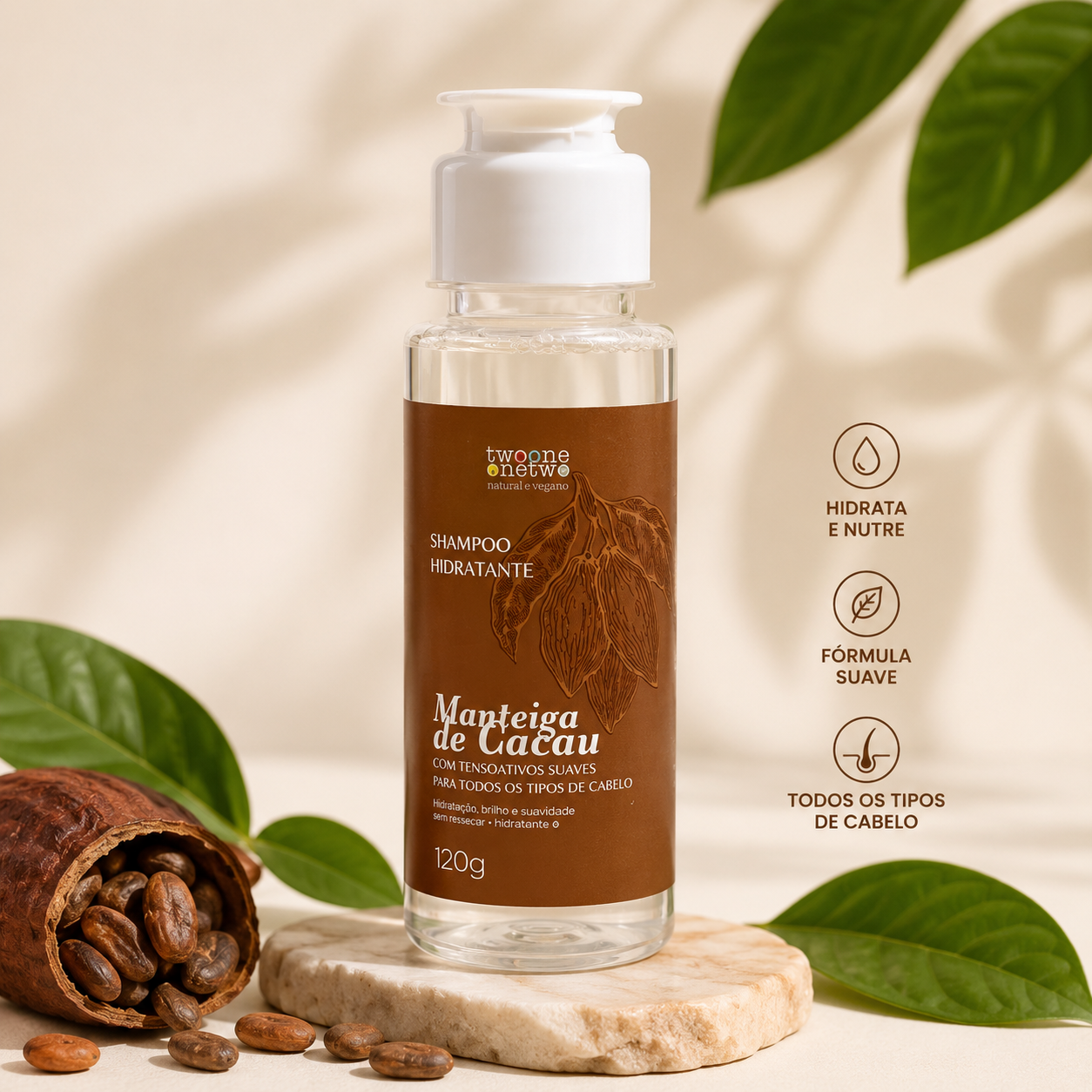 Shampoo Hidratante Manteiga de Cacau | Twoone Onetwo