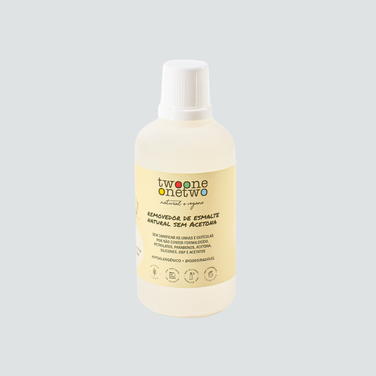Removedor de Esmalte Sem Acetona Coco e Lavanda 100ml - Twoone Onetwo