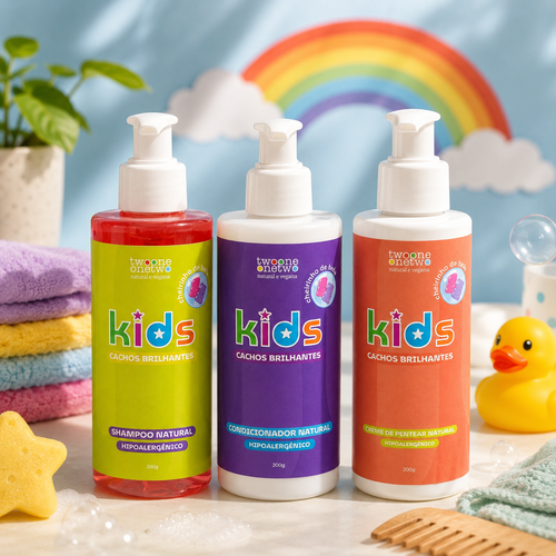 Kit Kids Cachos Brilhantes - Twoone Onetwo