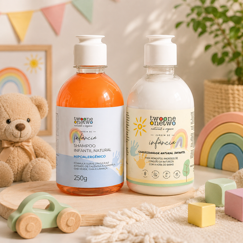 Kit Shampoo e Condicionador Infantil 250ml - Twoone Onetwo